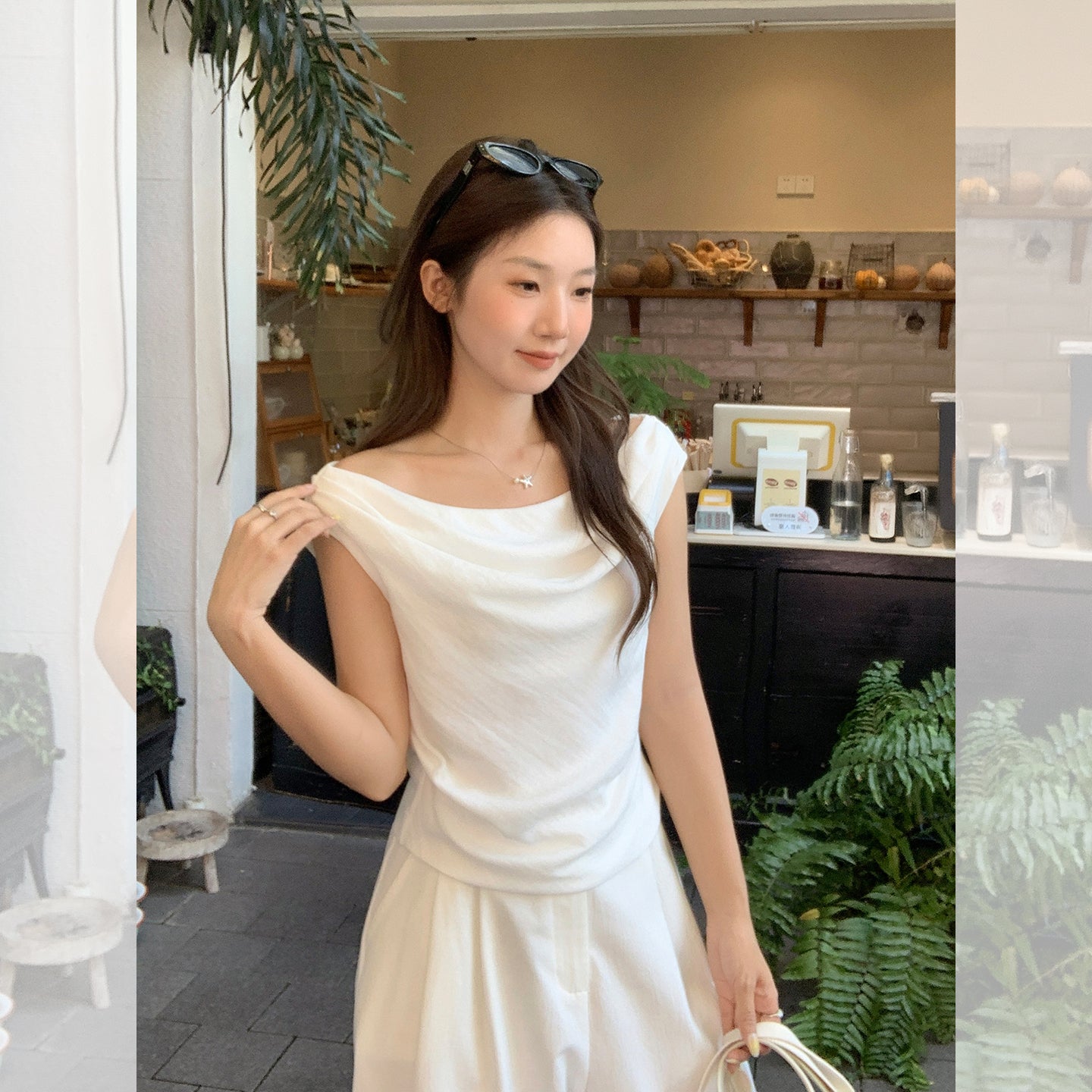 Fanciti Women's Top Short Sleeve Casual Wear