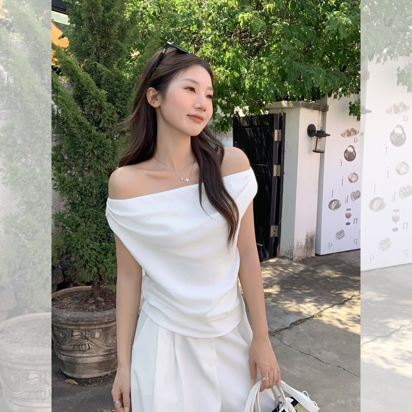 Fanciti Women's Top Short Sleeve Casual Wear