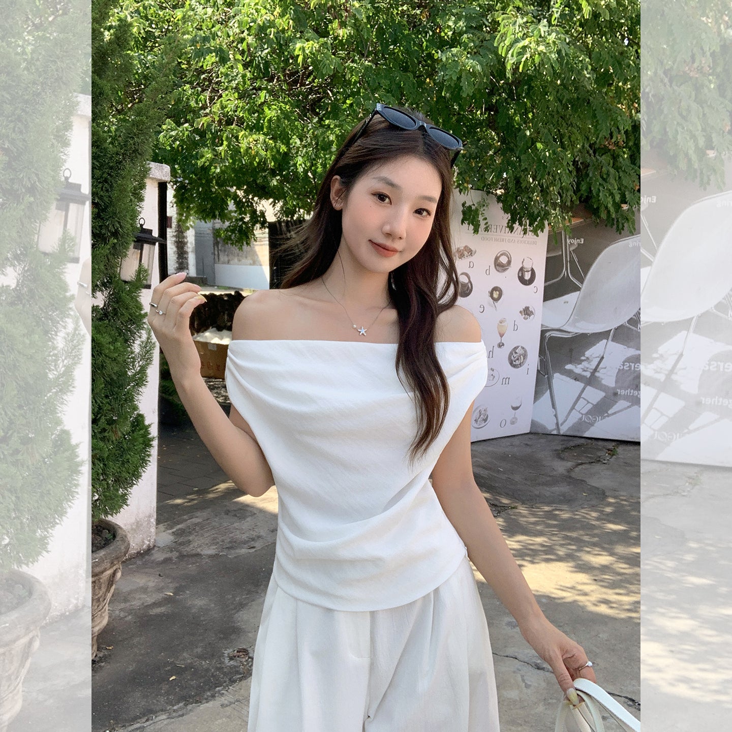 Fanciti Women's Top Short Sleeve Casual Wear